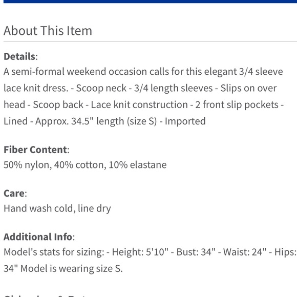 | Papillon | black lace dress. Size S. - Picture 6 of 6